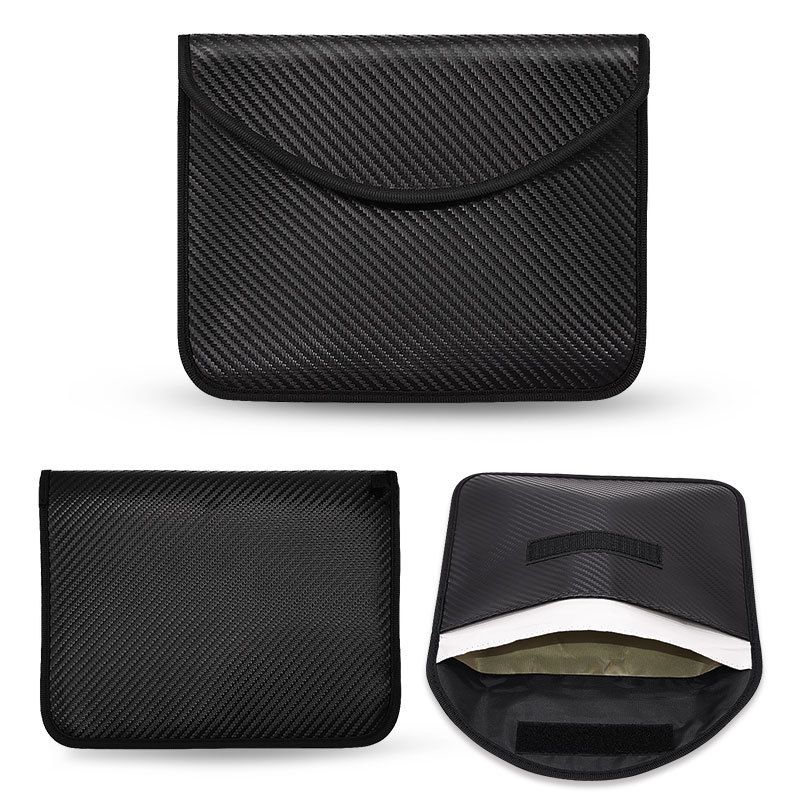 Faraday Bag Anti Theft Signal Blocking Phone Card Holder Black view 3