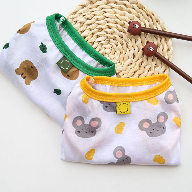 Shine Pet Vest Polyester Cartoon Dog Cat Clothing Vest stamp smile bear head L view 4