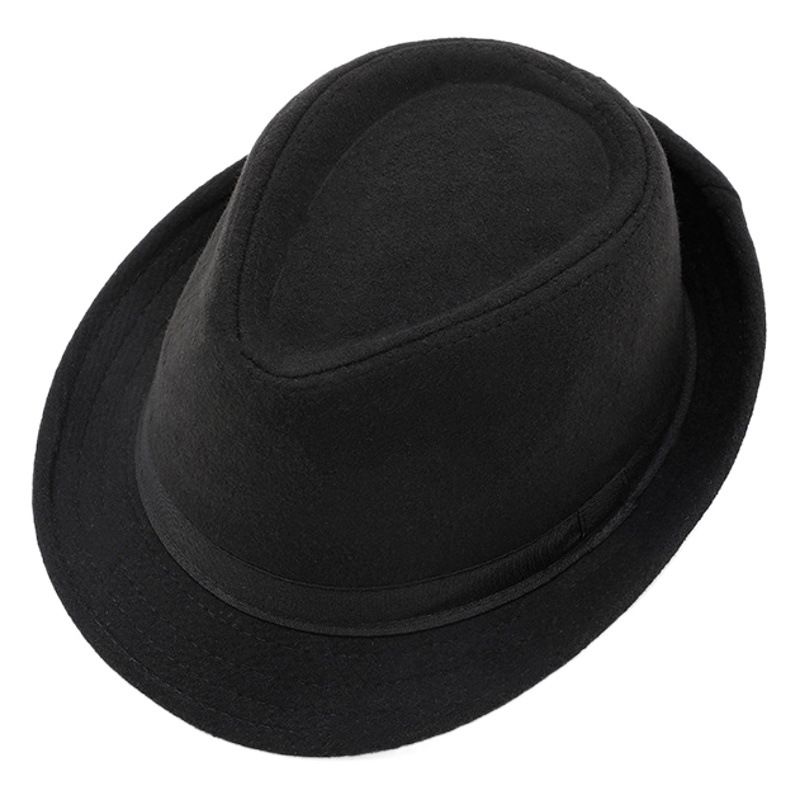 Men Woolen Topper Hat Hat Xiangfang Warm Winter Light gray All yards view 2