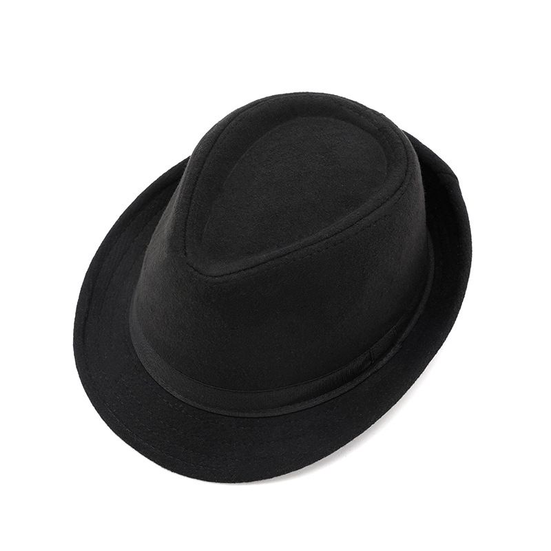 Men Woolen Topper Hat Hat Xiangfang Warm Winter Light gray All yards view 6