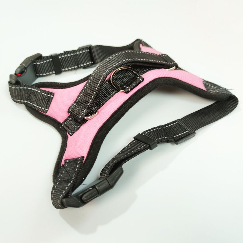 YOBI bear Dog Harness Retractable Vest Cloth Pink K10 chest strap M — image 1