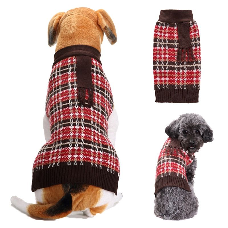 Dog Sweater Acrylic Knit Christmas Double Love XL Size: XL view 4