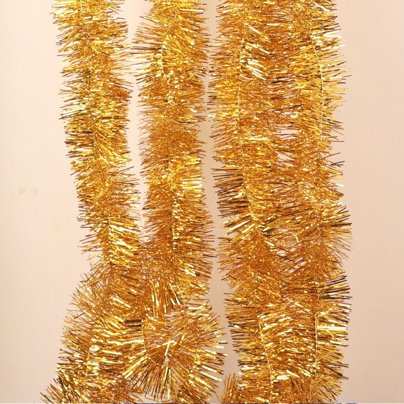 Chunchen Gold 7cm x 2m Plastic Party Decoration Garland 7cm wide (2 m long)