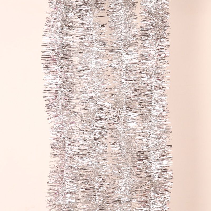 Chunchen Gold 7cm x 2m Plastic Party Decoration Garland Silver 7cm wide (2 m long)