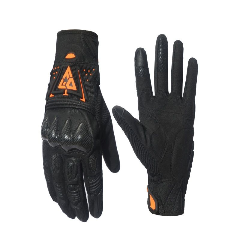 FISD Cycling Gloves Carbon Fiber Touch Screen Full. Black M view 4