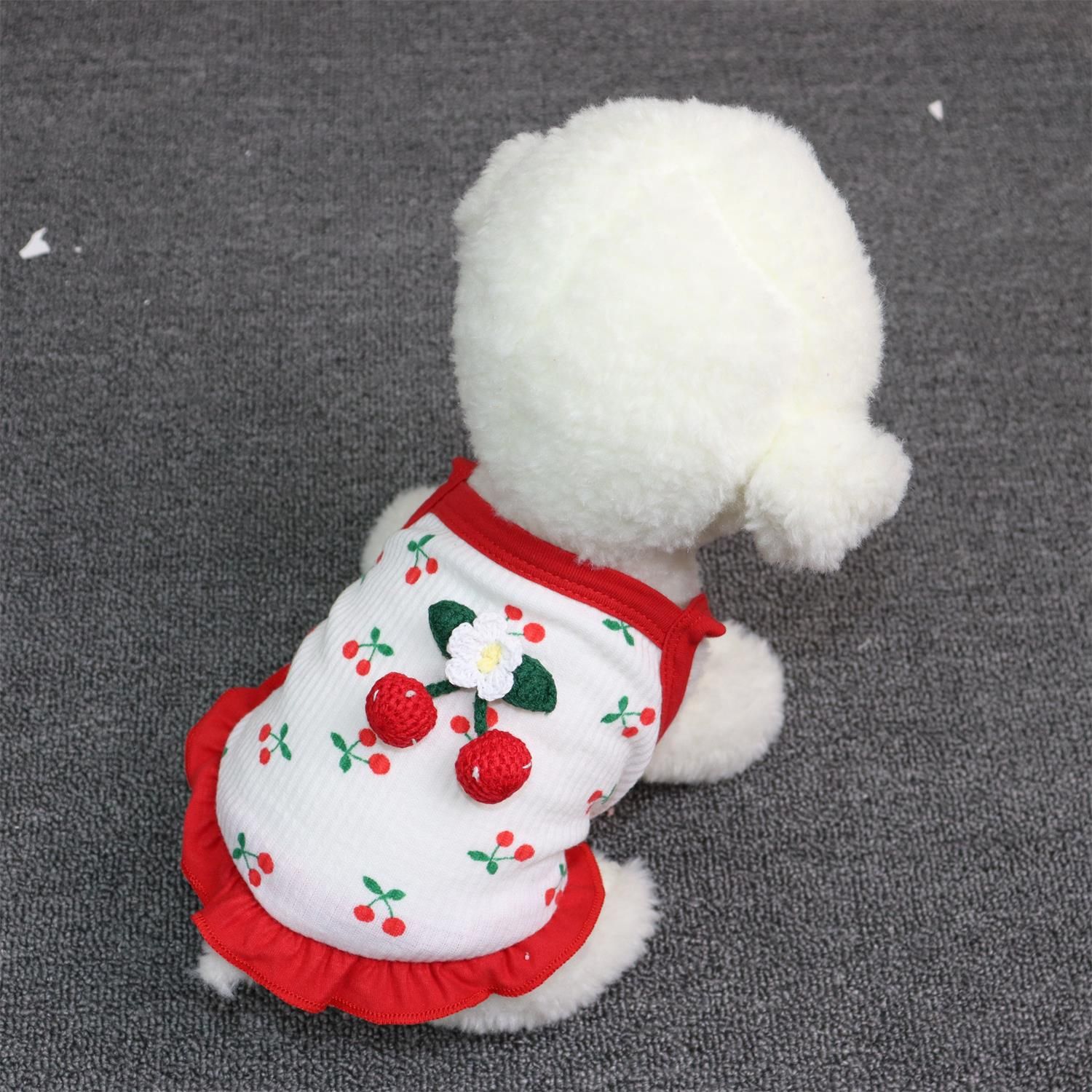 Pet Clothing Odd Pet Cherry Cat Dog Vest Cherry Small Sling Pink XXL view 4