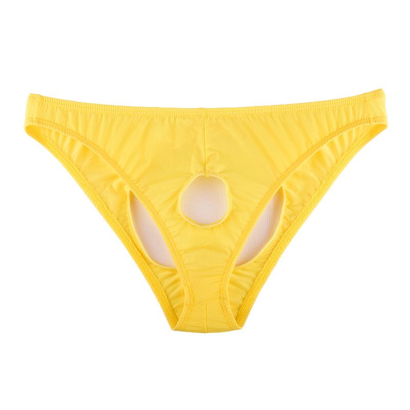 Ye Zimei Men Ice Silk Open Crotch Briefs Flesh color All yards view 3
