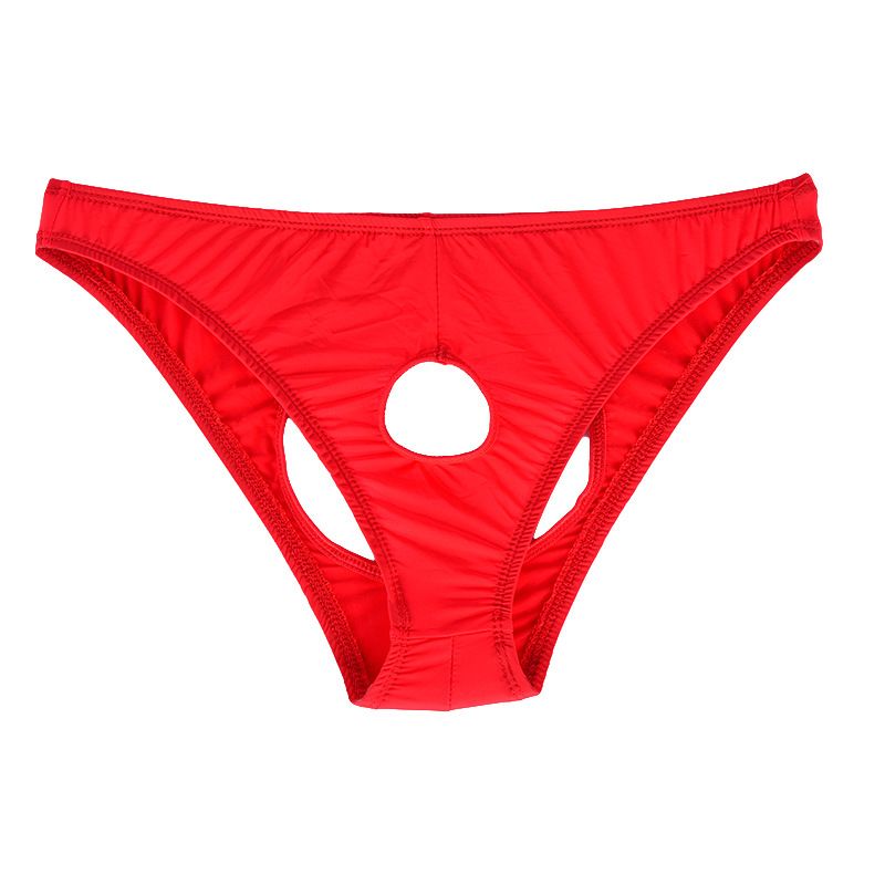Ye Zimei Men Ice Silk Open Crotch Briefs Flesh color All yards view 5