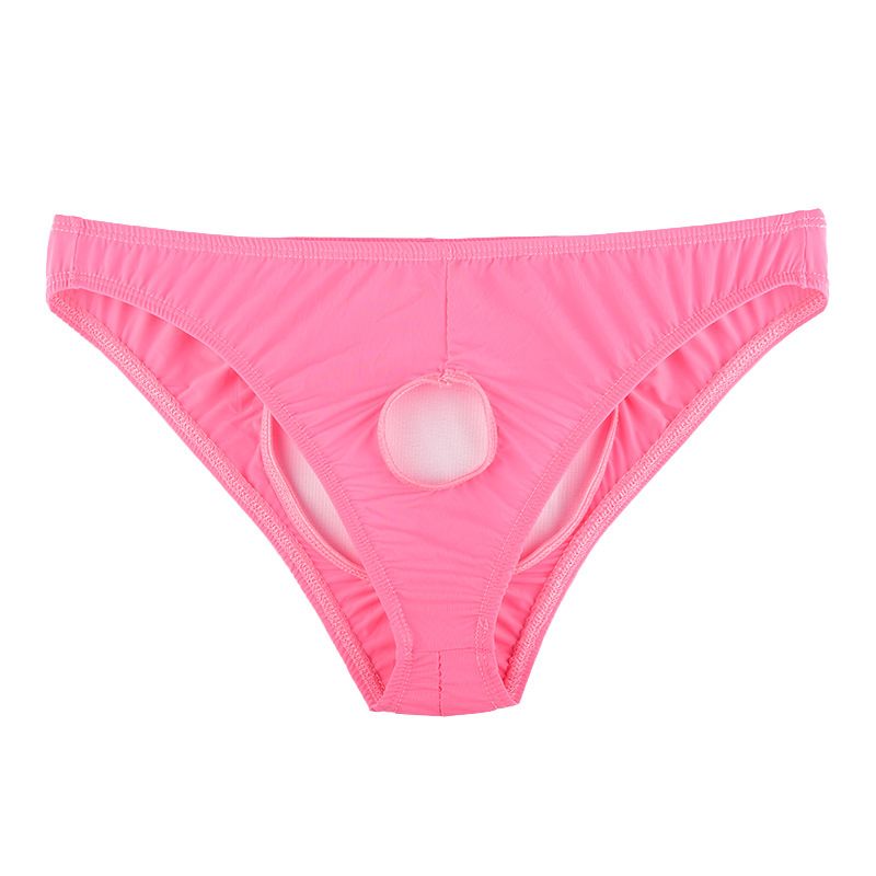 Ye Zimei Men Ice Silk Open Crotch Briefs Flesh color All yards view 6