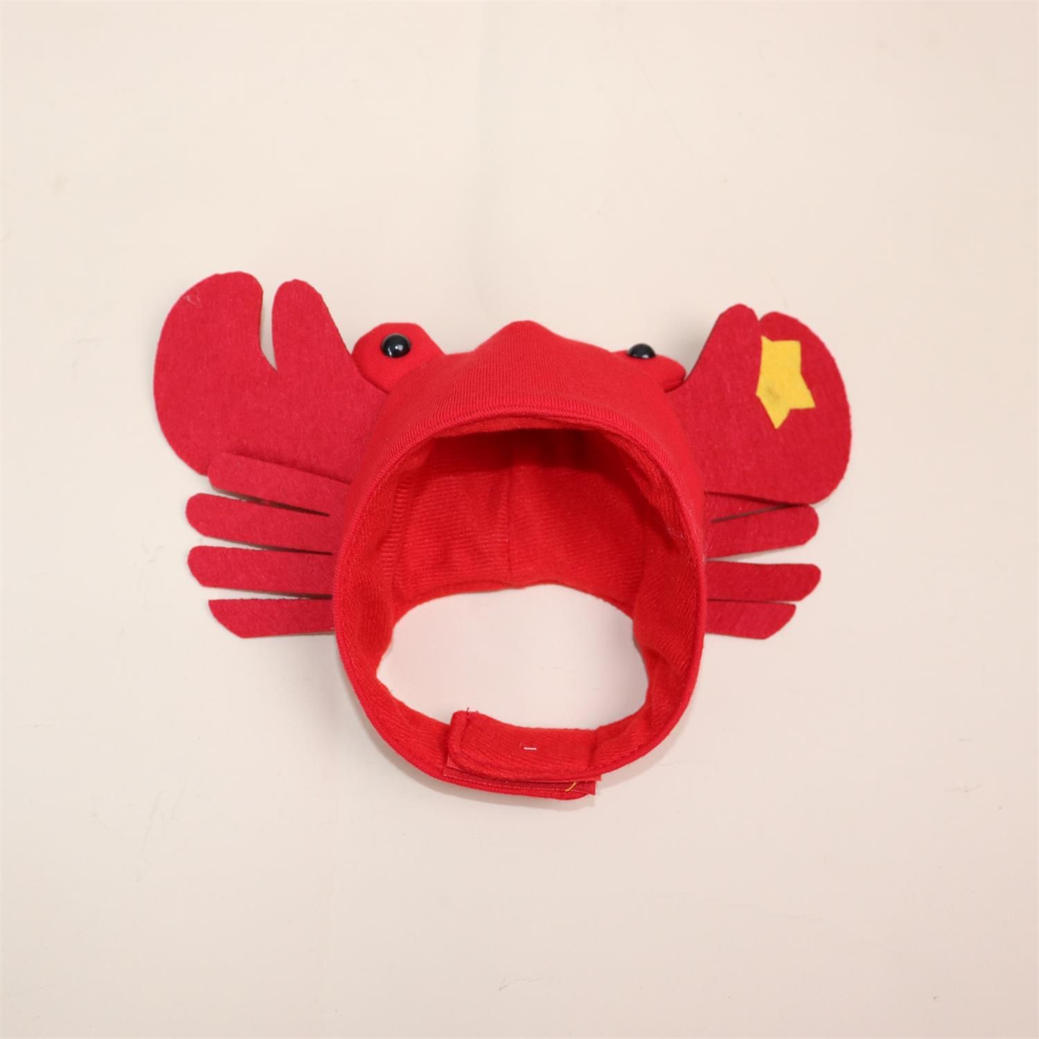 Pet Crab Hat Big Eyes Felt Headwear crab hat view 2