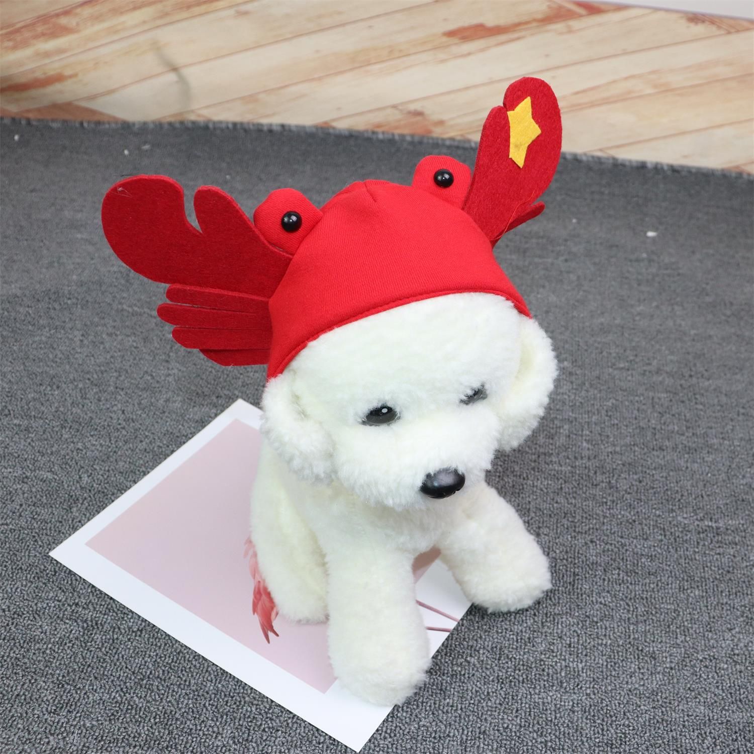Pet Crab Hat Big Eyes Felt Headwear crab hat view 4