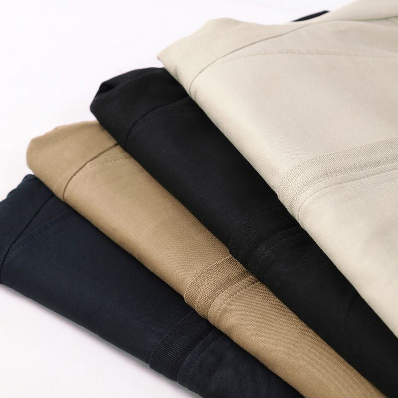Men's Slim Fit Autumn Jacket Korean Style Polyester Khaki Size: M view 6