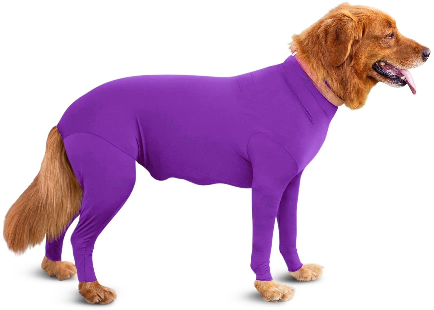 Shine Dog Cat Four Leg Clothes Polyester Four Legs Stretch Sexy Clothes Purple — image 1