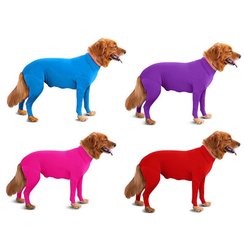 Shine Dog Cat Four Leg Clothes Polyester Four Legs Stretch Sexy Clothes Purple view 5