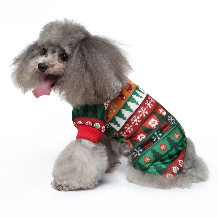 MEIQIPETBABY Dog Costume Polyester Small Breed SDZ140 snowflake gift L Size: L — image 1