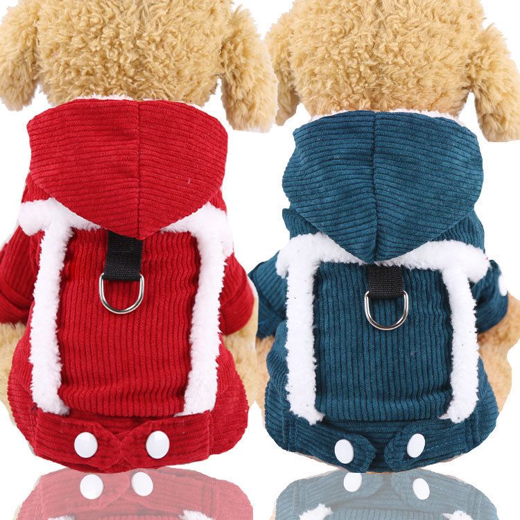 Shine Pet Four Leg Thickened Coral Fleece Clothes Four-Leg Thickened Flannel view 3