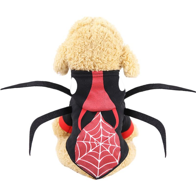 Pet Hoodie Costume Spider Beetle Dog Clothes Hooded Spider 4 feet XS bust 30 view 2