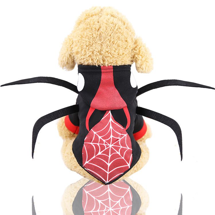 Pet Hoodie Costume Spider Beetle Dog Clothes Hooded Spider 4 feet XS bust 30 view 4