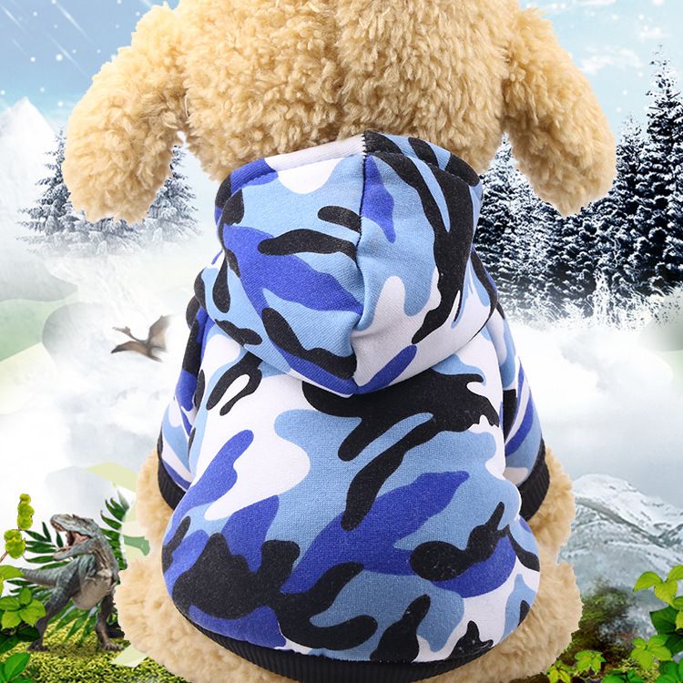 Shine Pet Hooded Sweatshirt Cotton Camouflage Dog Cat Hooded Sweatshirt view 6