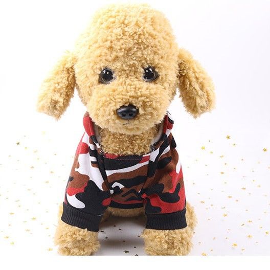 Shine Pet Hooded Sweatshirt Cotton Camouflage Dog Cat Hooded Sweatshirt view 7