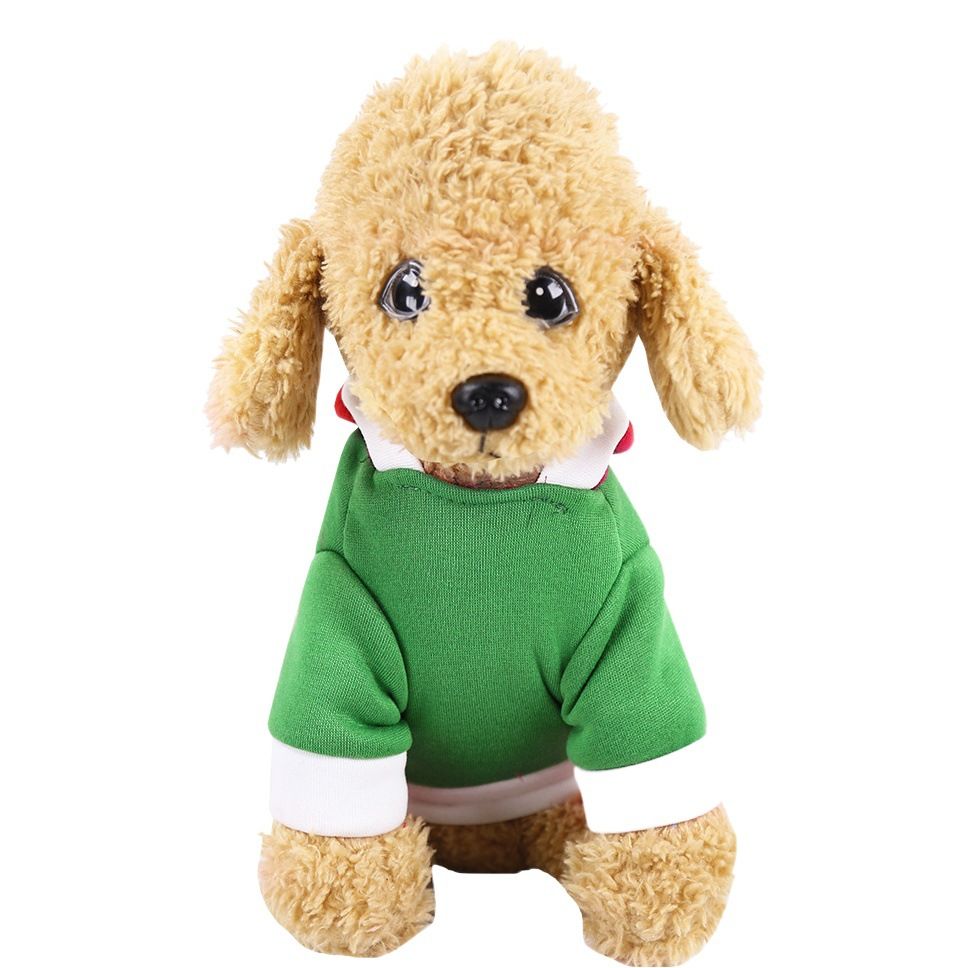 Pet Dog Cat Hooded Sweatshirt Green Cloth XS Hooded Sweatshirt Green merchris view 2