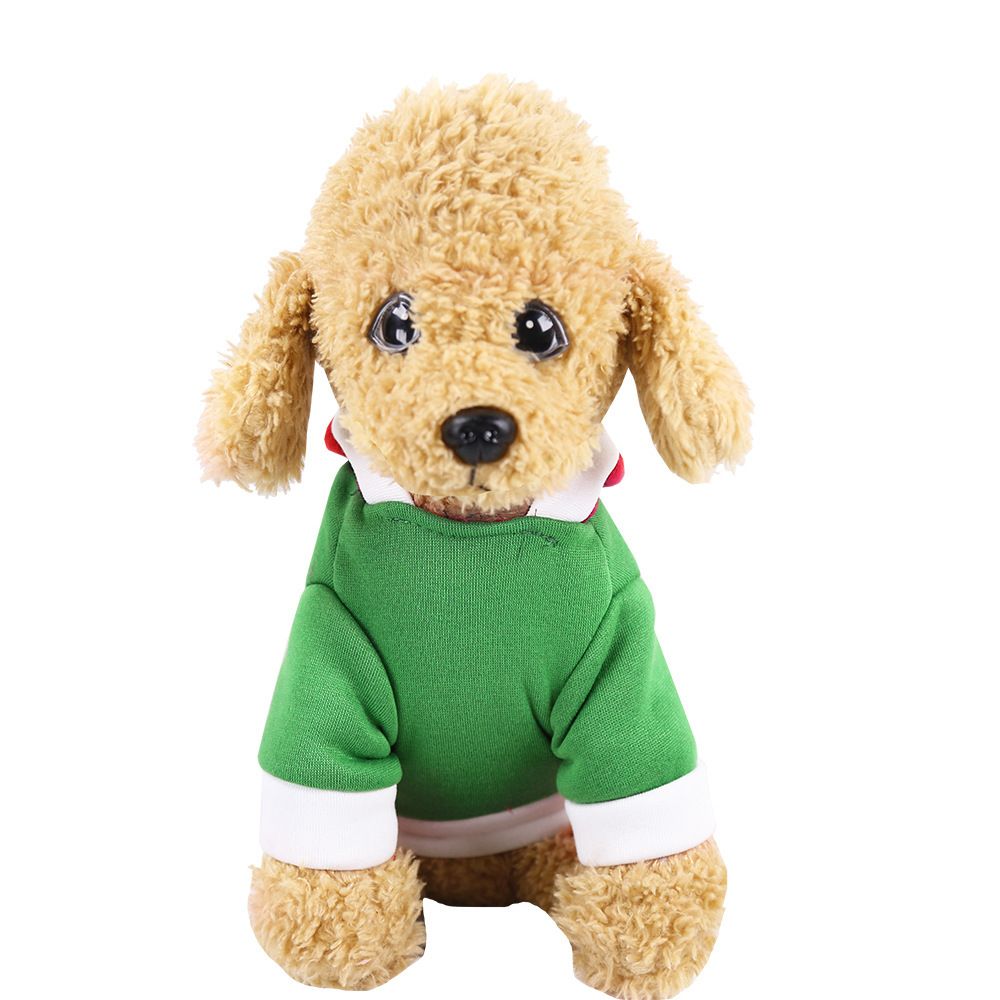 Pet Dog Cat Hooded Sweatshirt Green Cloth XS Hooded Sweatshirt Green merchris view 6