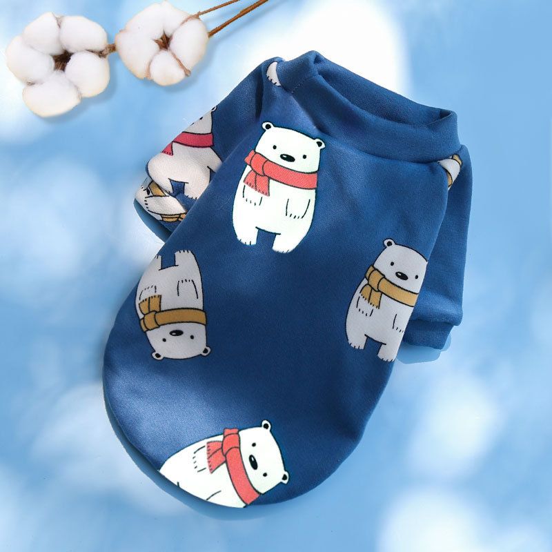 Shine Pet Sweatshirt Cartoon Print Two Leg 227 two-legged composite velvet — image 1