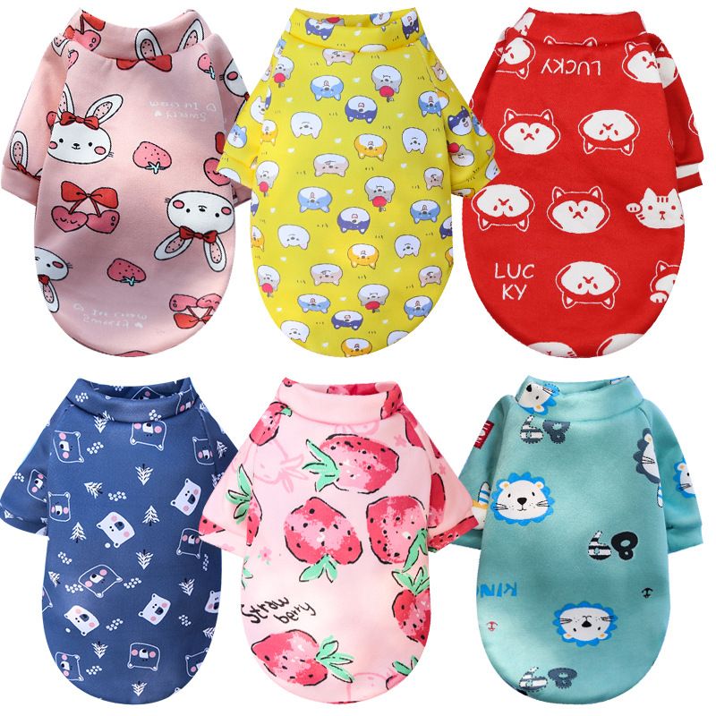 Shine Pet Sweatshirt Cartoon Print Two Leg 227 two-leg composite Velvet view 3