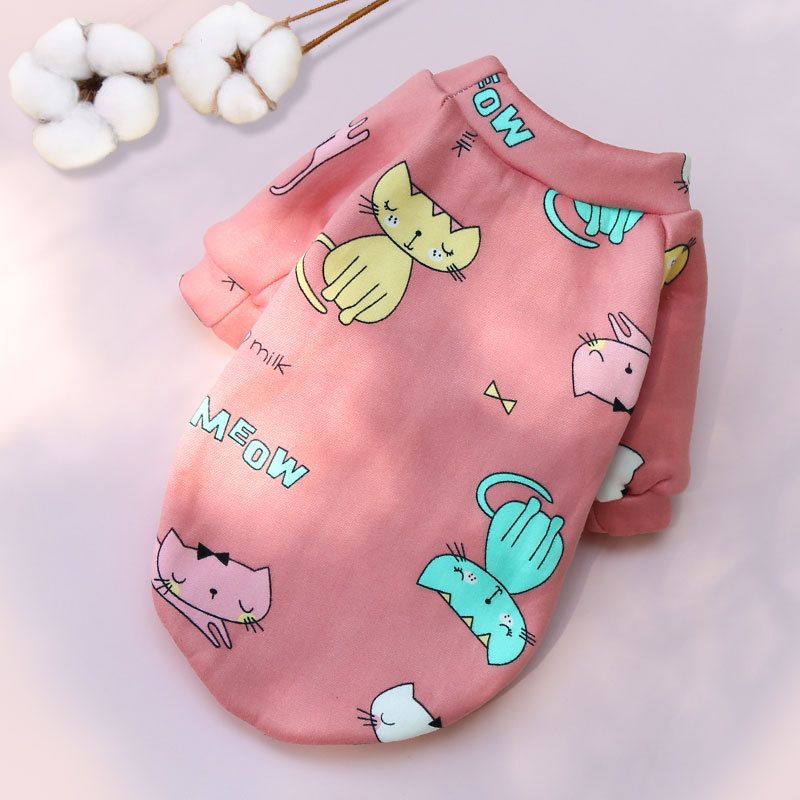 Shine Pet Sweatshirt Cartoon Print Two Leg 227 two-leg composite Velvet — image 1