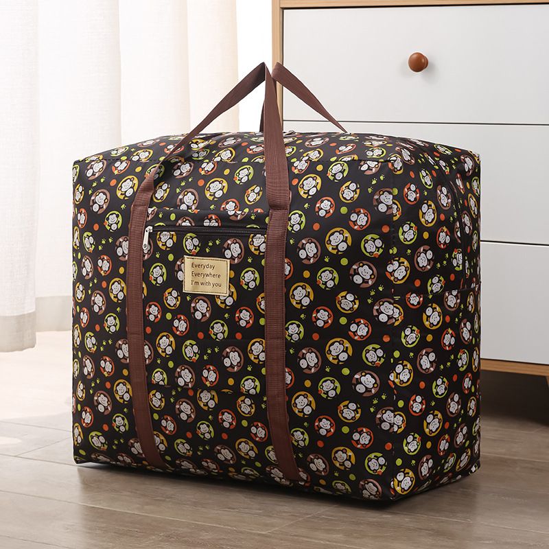 Oxford Cloth Travel Storage Bag Waterproof Fold. Naughty little monkey Medium