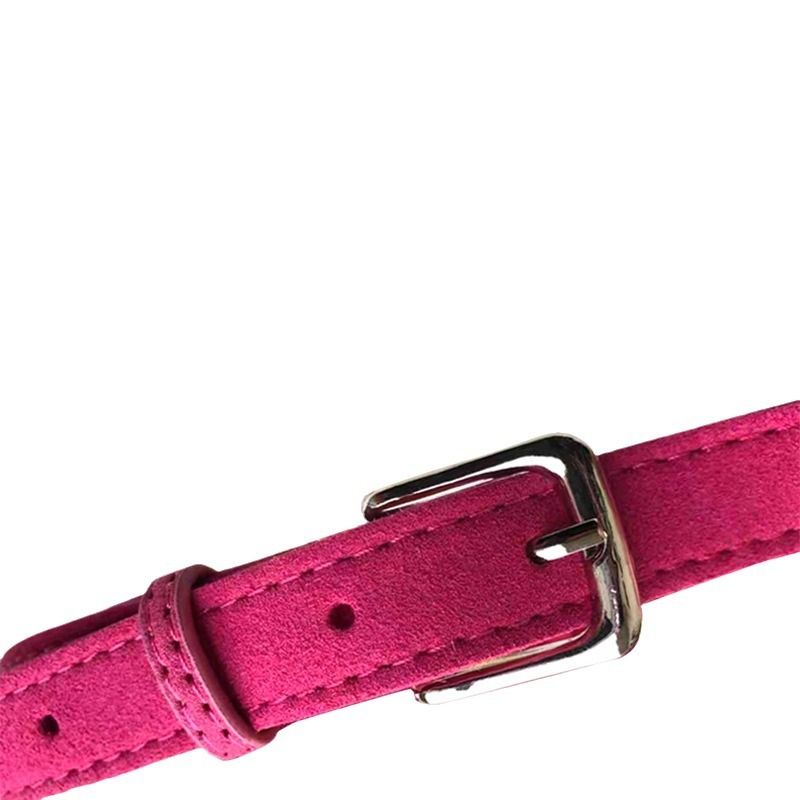 Pet Harness Dog Leash Small Breathable Outdoor Rose Red style L: chest view 2