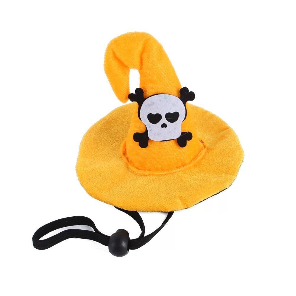 Halloween Dog Cat Hat Scarf Set Beautiful Pet Wool Felt Bat hat All yards view 3