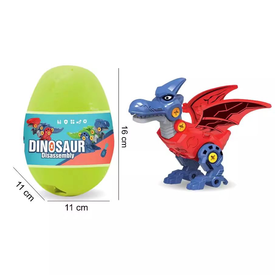 Dinosaur Building Blocks Educational Toy Triceratops color boxed view 2