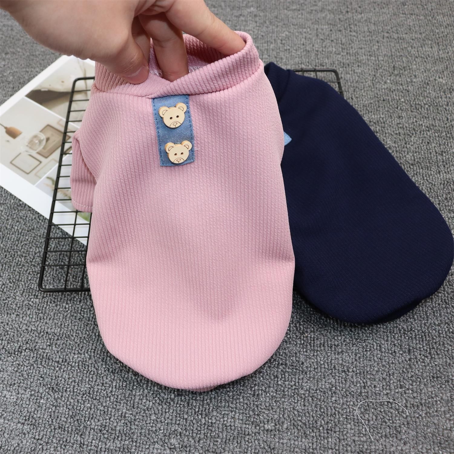Pet Cat Dog Clothes Odd Pet Elastic Vest Flying Bear Dreams-Pink S view 3