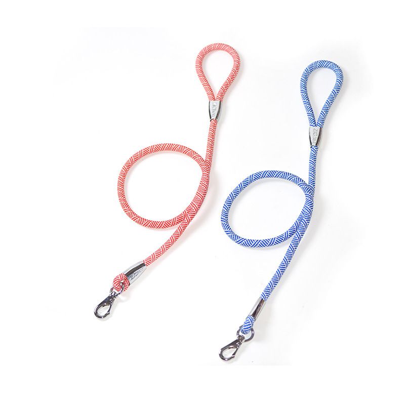 Zichen Nylon Dog Leash for Large Dogs 1.0mm Blue 1.0mm single pull strap view 3