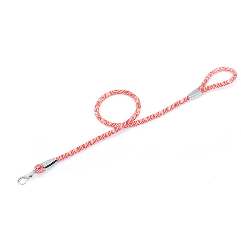 Zichen Nylon Dog Leash for Large Dogs 1.0mm Burgundy 1.0mm single pull strap view 6