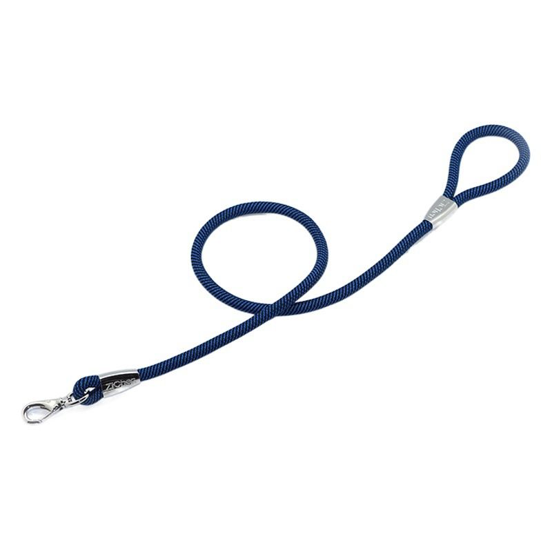 Zichen Nylon Dog Leash for Large Dogs 1.0mm Burgundy 1.4mm single pull strap view 2