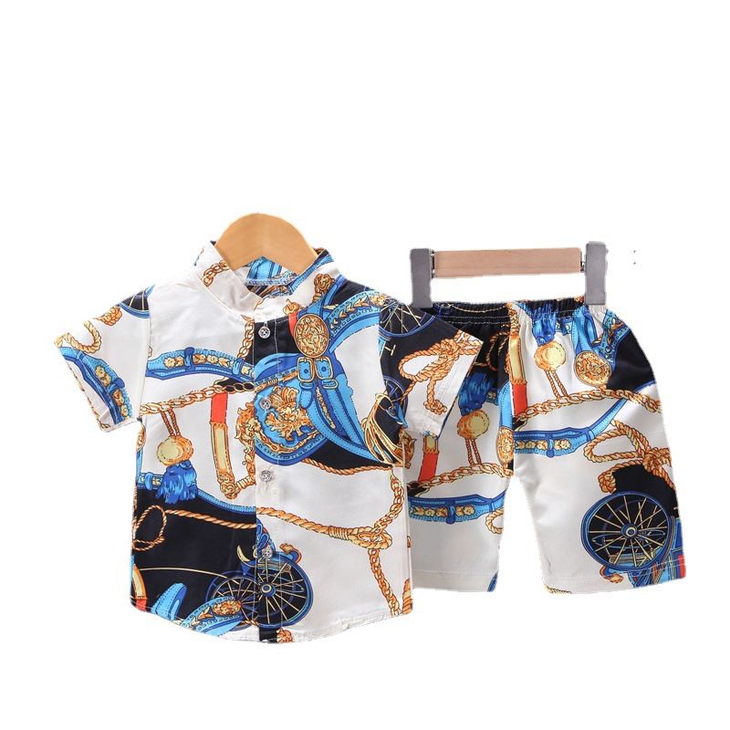 Bug Yipai Boys Summer Cotton 2 Piece Set Short Sleeve Yellow 90cm view 6