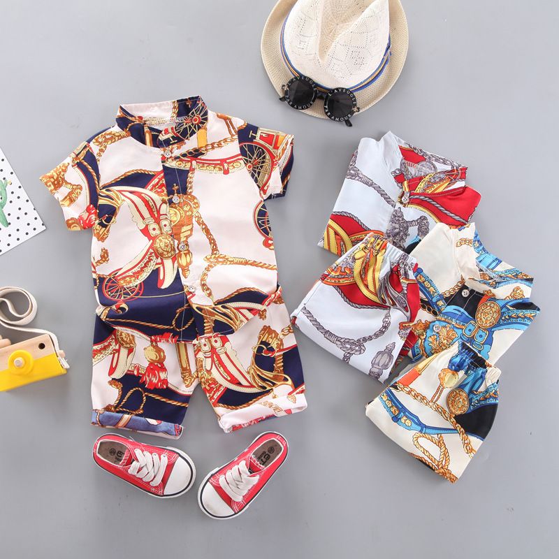 Bug Yipai Boys Summer Cotton 2 Piece Set Short Sleeve Yellow 110cm view 5