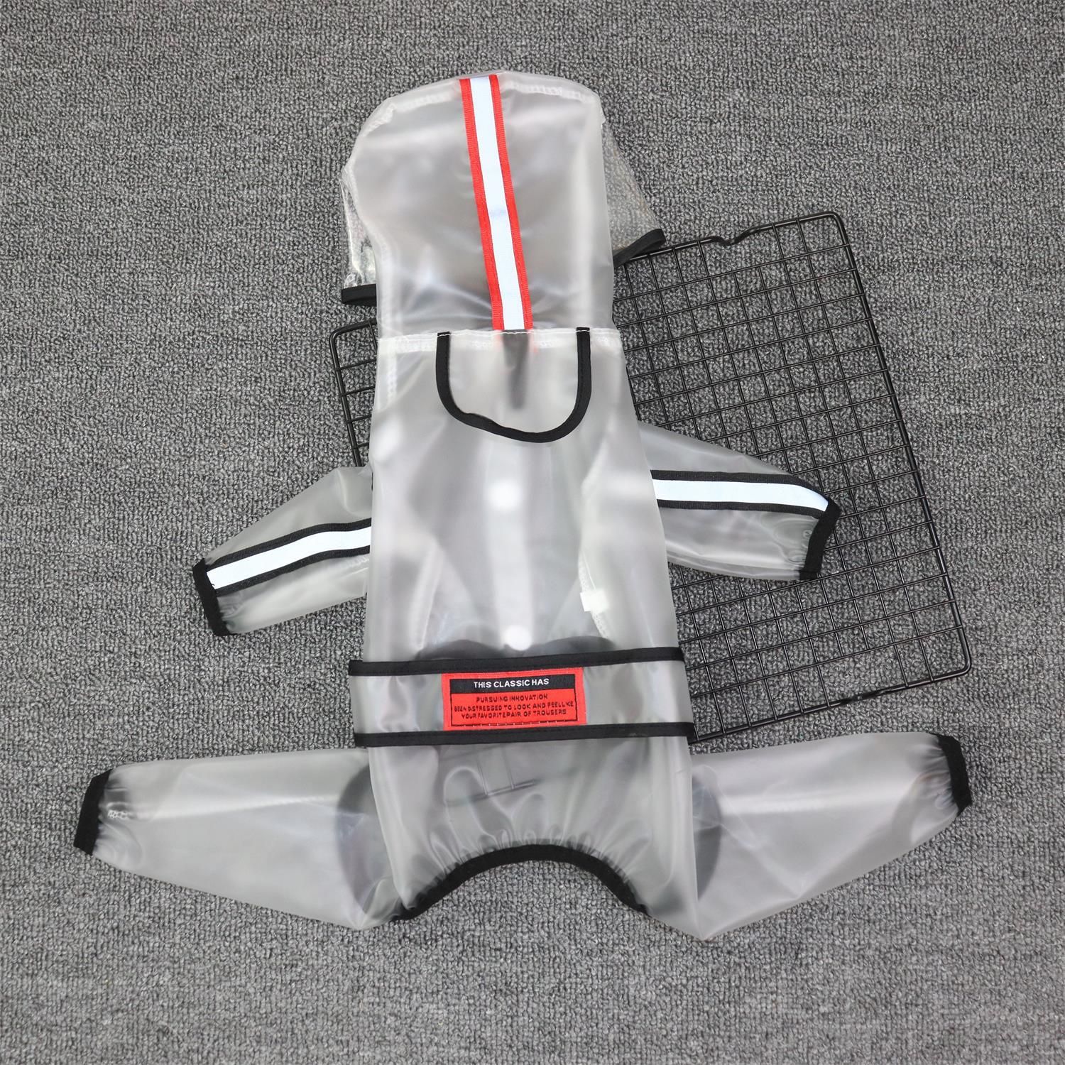 Dog Raincoat Odd Pet Waterproof PU Small Medium Frosted Raincoat view 4