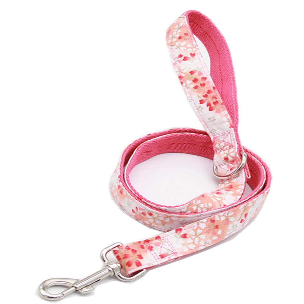 dadugo Dog Leash Nylon 1.2m Small Red Trumpet-width 1.5cm view 2