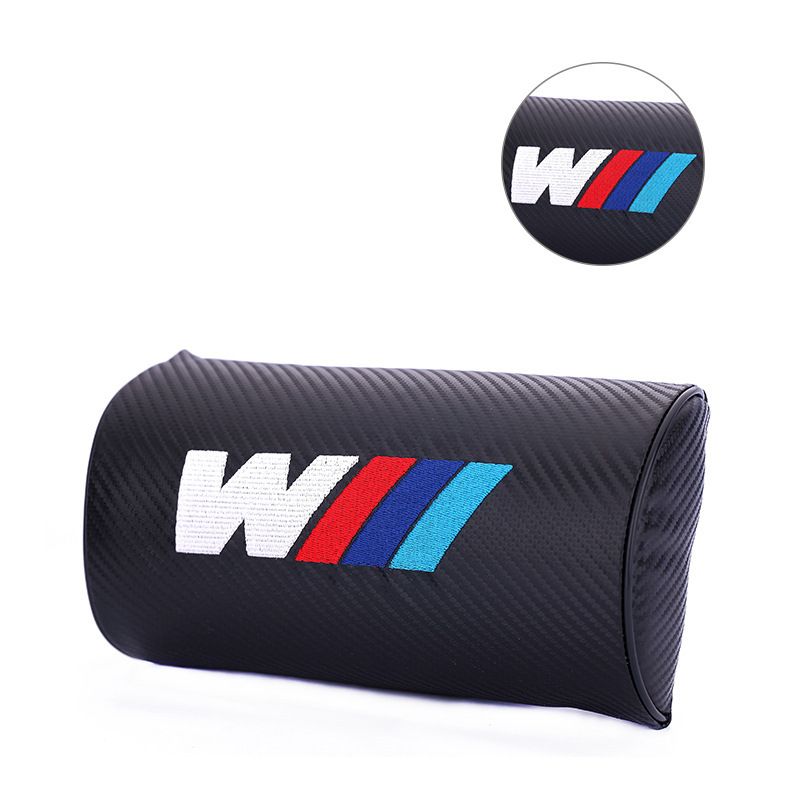 Car Headrest Pillow Carbon Fiber Pattern TRD SP Semi-circular head restraint view 3