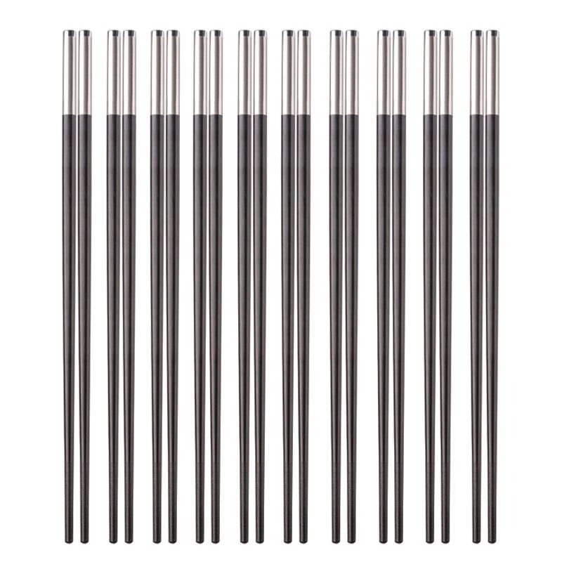Chuangjian Alloy Chopsticks Laser Logo YB08 Primary Colors view 3