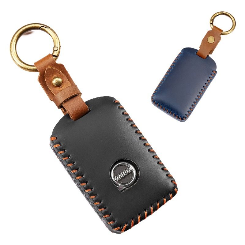 Volvo XC60 S90 Leather Key Cover Navigator Blue view 2
