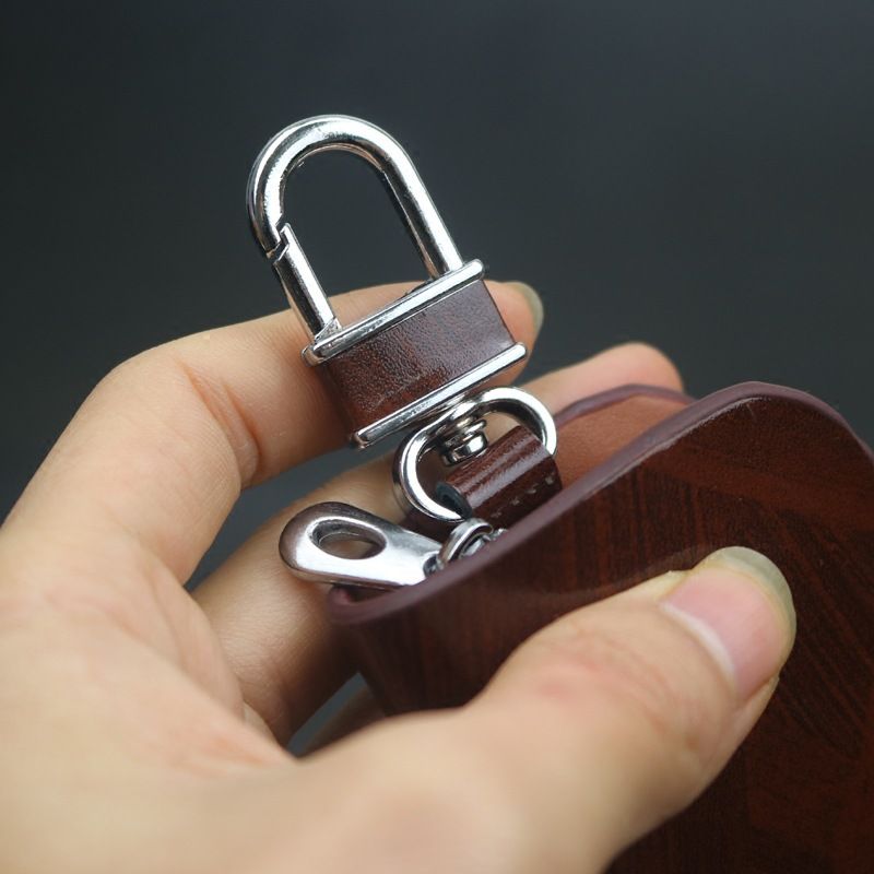 Dodge Leather Key Case Wood Grain Brown Other car brands can place an order view 4