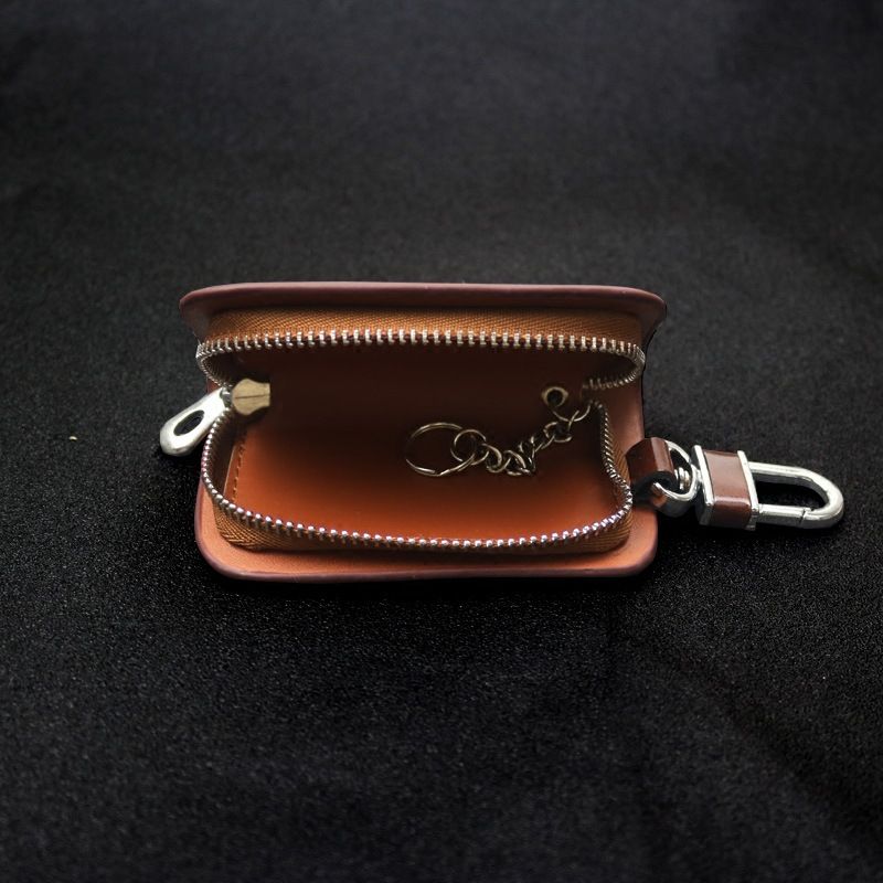 Dodge Leather Key Case Wood Grain Brown Other car brands can place an order view 5