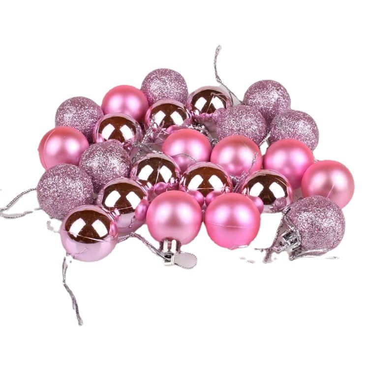Plastic Christmas Decoration Balls 3cm 24 Pack Degree 3cm black 24 Pack view 5
