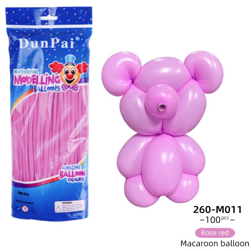 Magic Balloon 260cm Latex Macaron DIY Marca-Pale Rose Red Product type: balloon