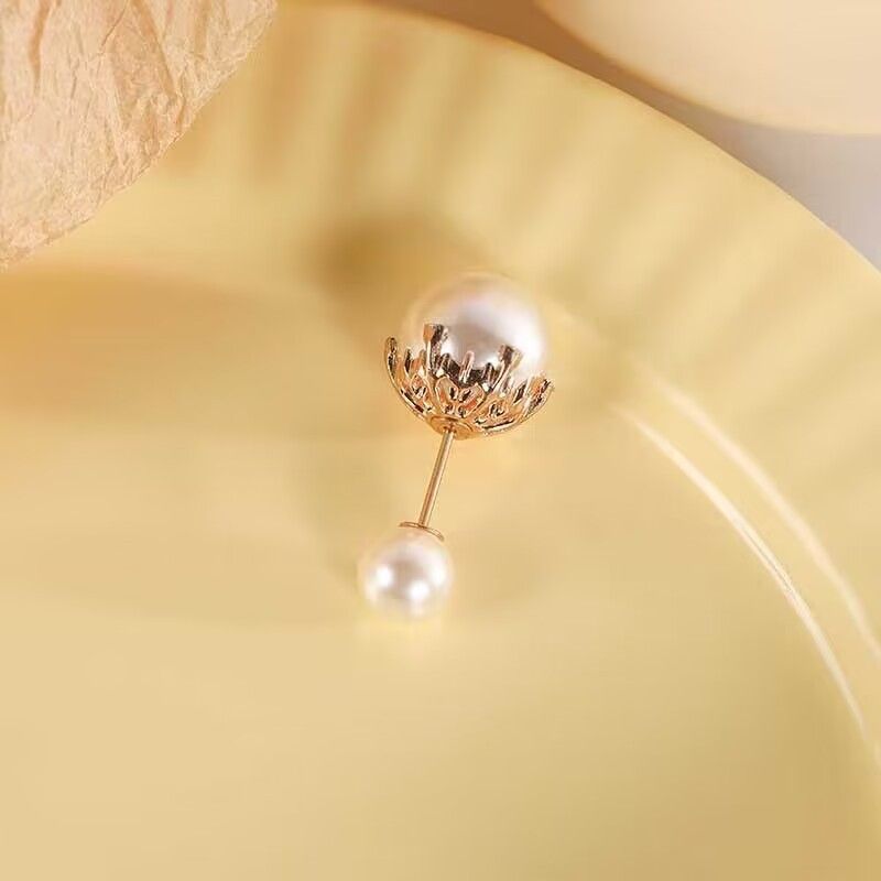WSD Pearl Waist Pin Flower Brooch Unisex 2-piece waist-closing needle set view 3