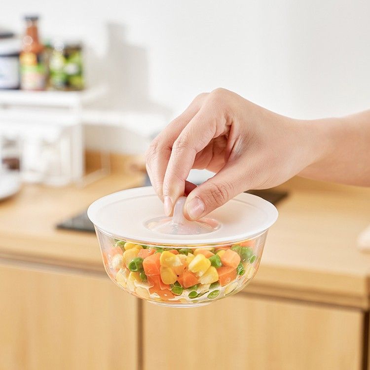 KM Silicone Food Lid Round Microwave Sealing Cover 10cm Small -10cm view 2
